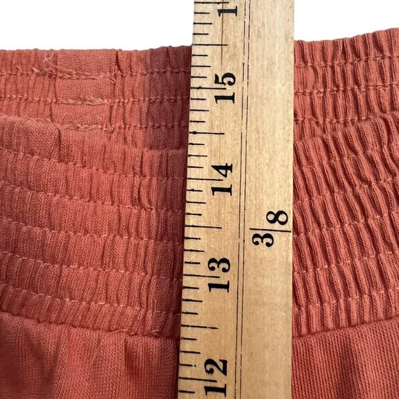 Zara Coral Knit Wide Leg Pull‎ On Pants Size Large - Picture 6 of 7